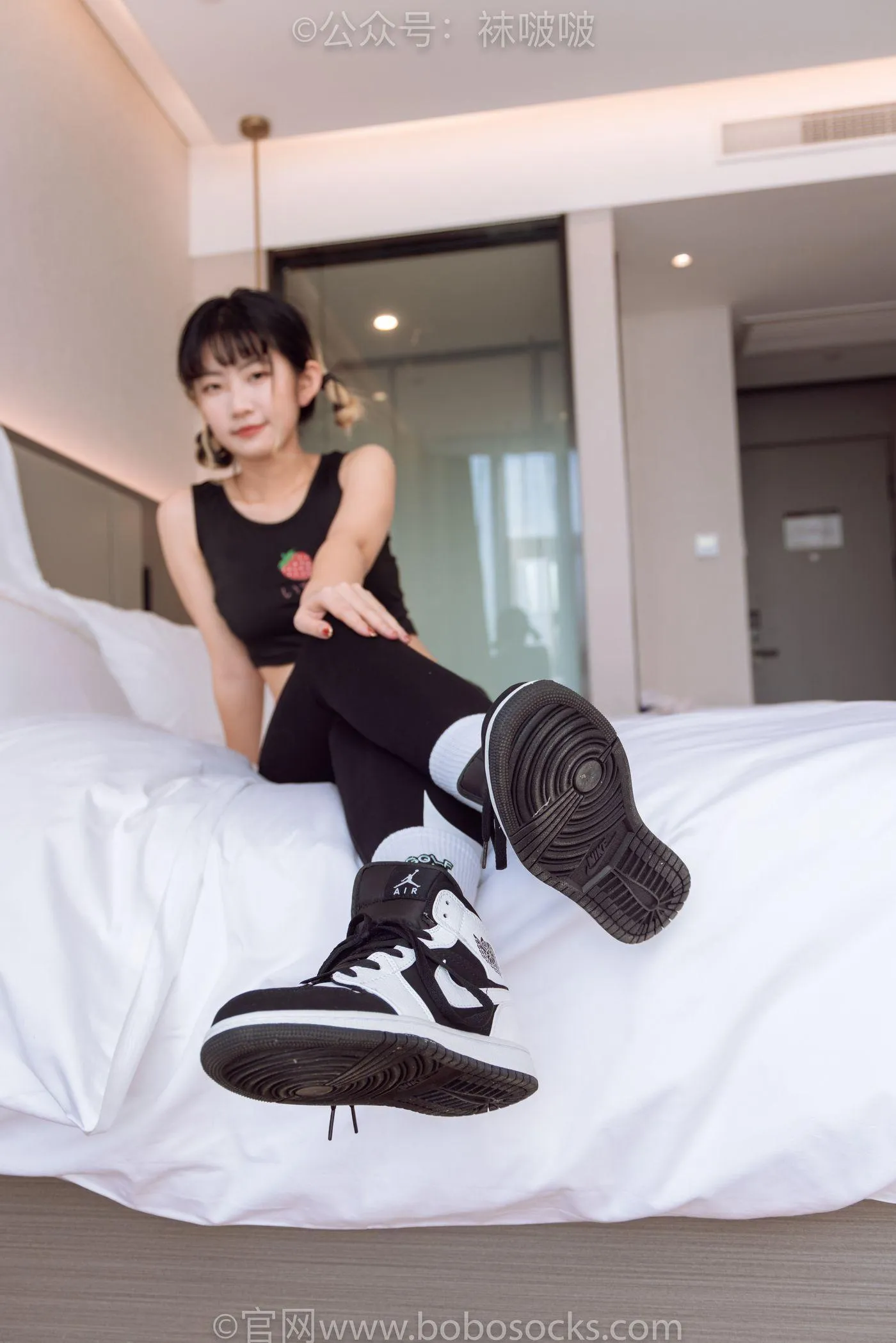 [BoBoSocks袜啵啵]NO.059 砂糖-AJ板鞋、白棉袜、裸足 [142P]插图2